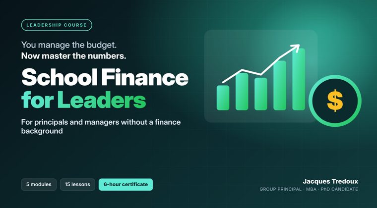 School Finance for Non-Financial Leaders course cover