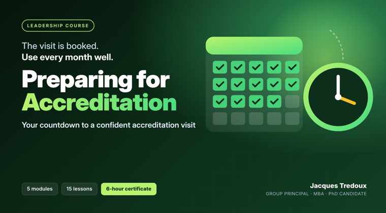 Preparing for Accreditation course cover