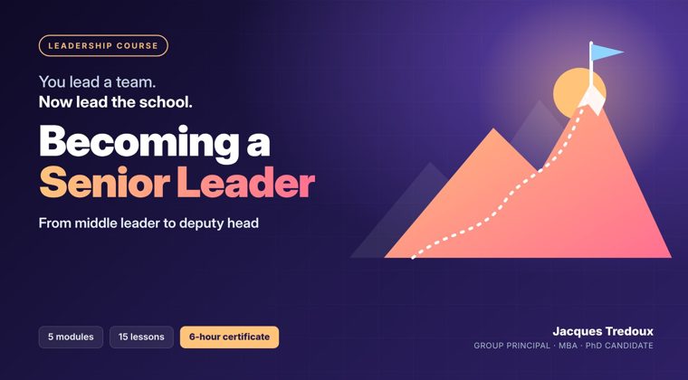 Becoming a Senior Leader course cover